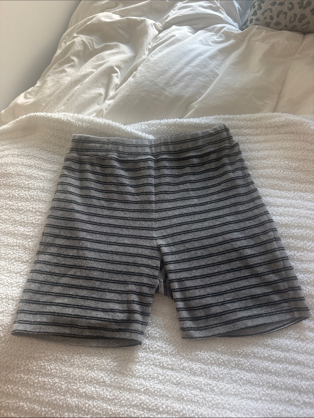 Sandy Liang Terry Cloth Biker Shorts